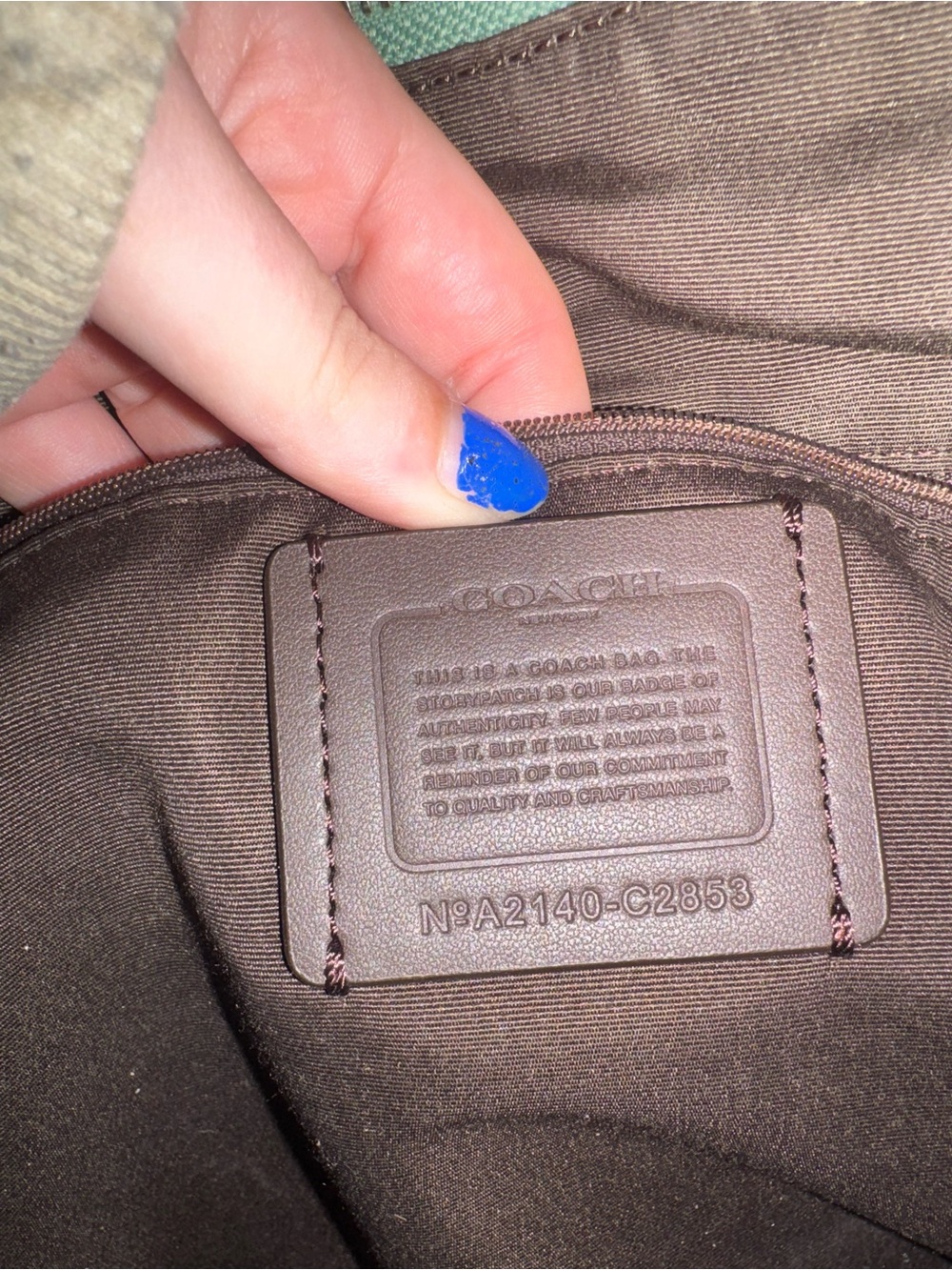 Coach Rory Green Shoulder Bag - Picture 10 of 10